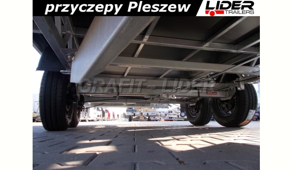 LT-073 przyczepa + plandeka 435x220x230cm, ciężarowa, towarowa, firana dwustronna, podnoszony dach, DMC 3500kg